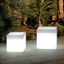 Vaso quadrato luminoso 50x50cm per giardino esterno con kit luce Atlantis Saldi