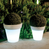 Vaso conico luminoso per esterno giardino con kit luce Pegasus Caratteristiche