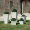 Vaso per piante alto 85cm portavasi design quadrato terrazzo giardino Patio Prezzo