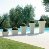 Vaso quadrato 40x40cm portavasi design soggiorno giardino terrazzo Patio Caratteristiche