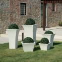 Vaso quadrato 40x40cm portavasi design soggiorno giardino terrazzo Patio Modello