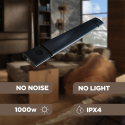 Riscaldatore a infrarossi Bluetooth senza emissioni luminose 1000W altoparlanti Spaik Saldi