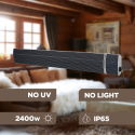Riscaldatore stufetta WiFi a infrarossi 2400W senza emissioni di luce Laver XL Stock