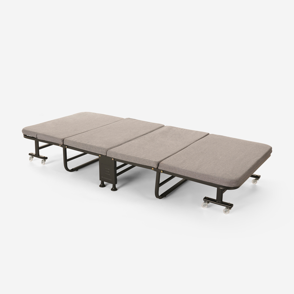 Letto pieghevole 80x190cm brandina salvaspazio richiudibile Kongea