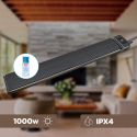 Stufetta a infrarossi radiatore 1000W wi-fi con app dedicata smartphone Kontat