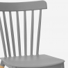 Set tavolo da pranzo bianco 120x80cm 4 sedie design cucina ristorante Bounty 