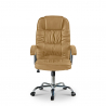 Poltrona sedia per ufficio ergonomica imbottita in similpelle Commodus Coffee Offerta