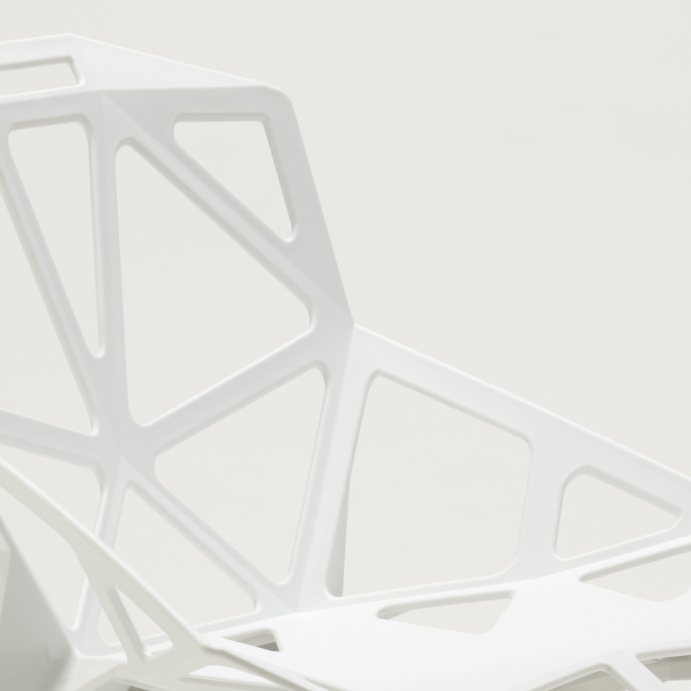 Sedia design geometrico moderno in plastica metallo Hexagonal - Foto 21 di 40