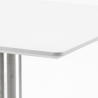 Tavolino quadrato 90x90cm con base centrale per bar bistrot Horeca Prezzo