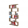 Libreria a colonna 6 scaffali verticale ufficio design moderno Calli Acero