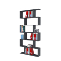 Libreria verticale 6 ripiani design moderno casa ufficio Calli Ardesia Saldi