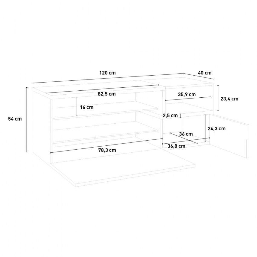 Credenza bassa B150 – Bixio Design