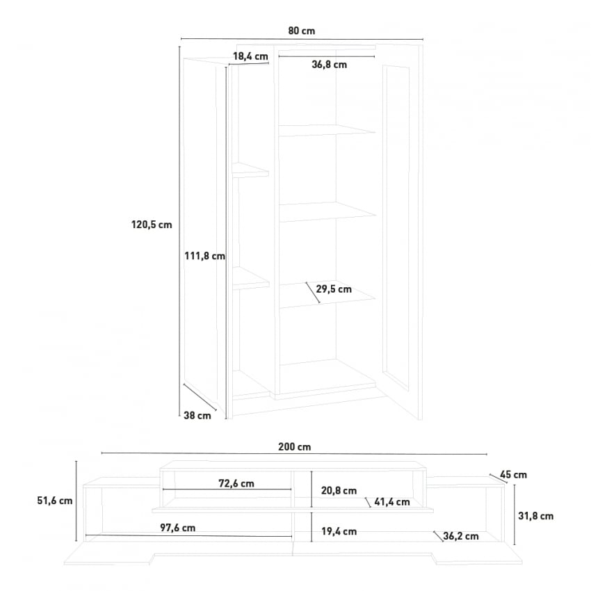 Porta interna in legno Linea Legno Mod 111 BIANCA