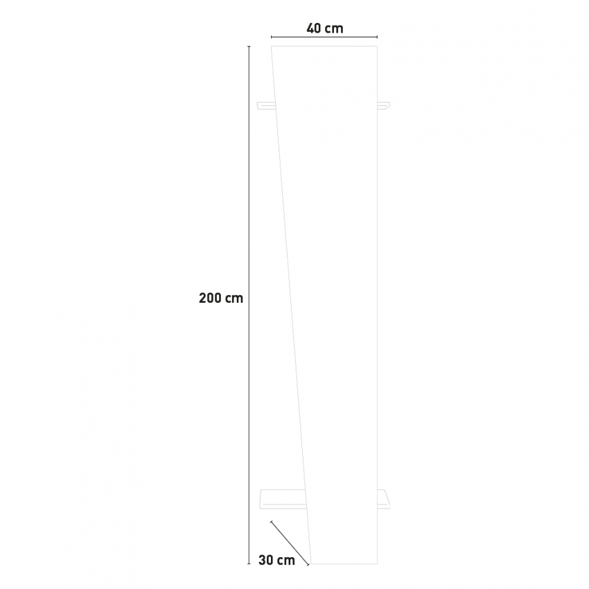 Appendiabiti di design a parete Sticks