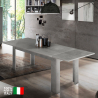 Tavolo da pranzo allungabile 90x160-210 design moderno grigio Jesi Bronx Vendita