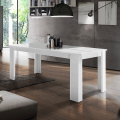 Tavolo bianco lucido allungabile 90x140-190 per sala da pranzo Jesi Light Promozione