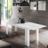 Tavolo bianco lucido allungabile 90x140-190 per sala da pranzo Jesi Light Saldi