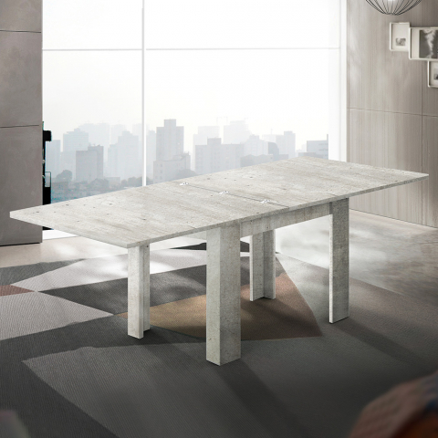 Tavolo design allungabile a libro 90-180x90cm sala da pranzo Jesi Style
