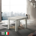 Tavolo design allungabile a libro 90x90-180cm sala da pranzo Jesi Style Offerta