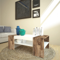 Tavolino basso design soggiorno divano bicolore 110x60cm Cherry Acero Promozione