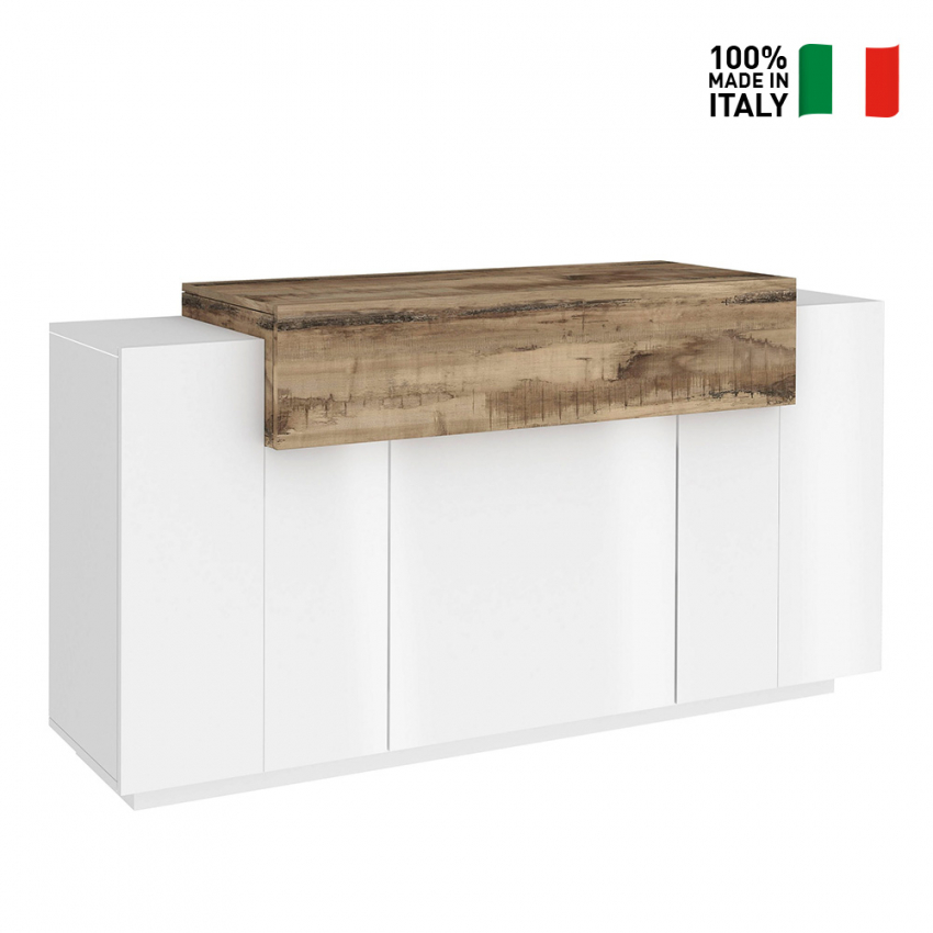 Madia Cucina in Legno Doppia Anta Laterale Made in Italy