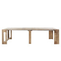 Tavolo da pranzo consolle in legno allungabile 90x51-300cm Pratika Wood Saldi