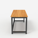 Scrivania ufficio rettangolare 160x70cm design metallo nero Bridgeblack 160 