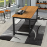 Scrivania ufficio rettangolare 160x70cm design metallo nero Bridgeblack 160 Acquisto
