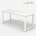 Scrivania ufficio design metallo bianco rettangolare 160x70cm Bridgewhite 160 Costo
