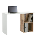 Scrivania design innovativo 110x50cm casa smart working ufficio Conti Acero