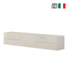 Mobile porta TV bianco lucido design 170cm anta 4 cassetti Metis Living Vendita