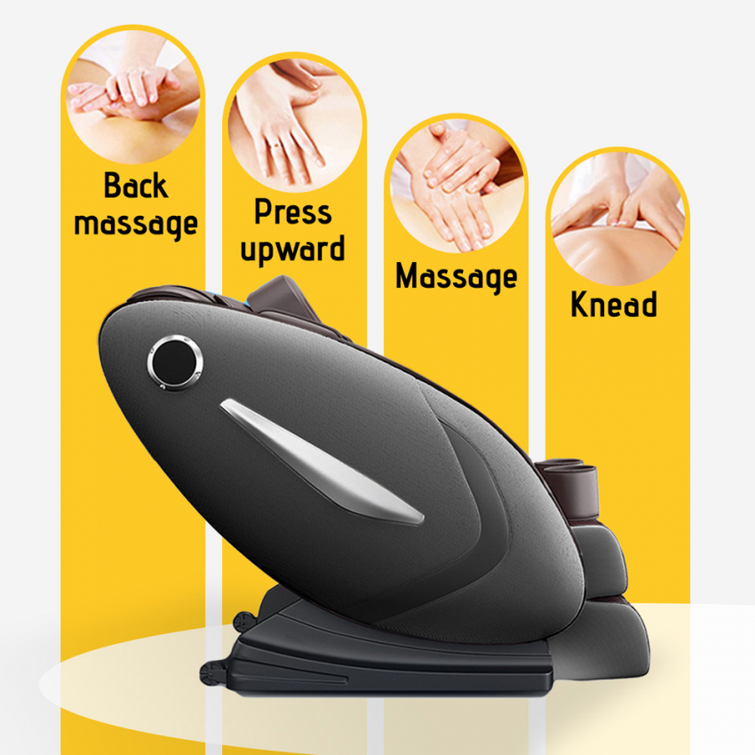 Sedia massaggio elettrica, Poltrona massaggiante ergonomica con tecniche di  massaggio bionico, Bluetooth, completamente assemblato, salvaspazio