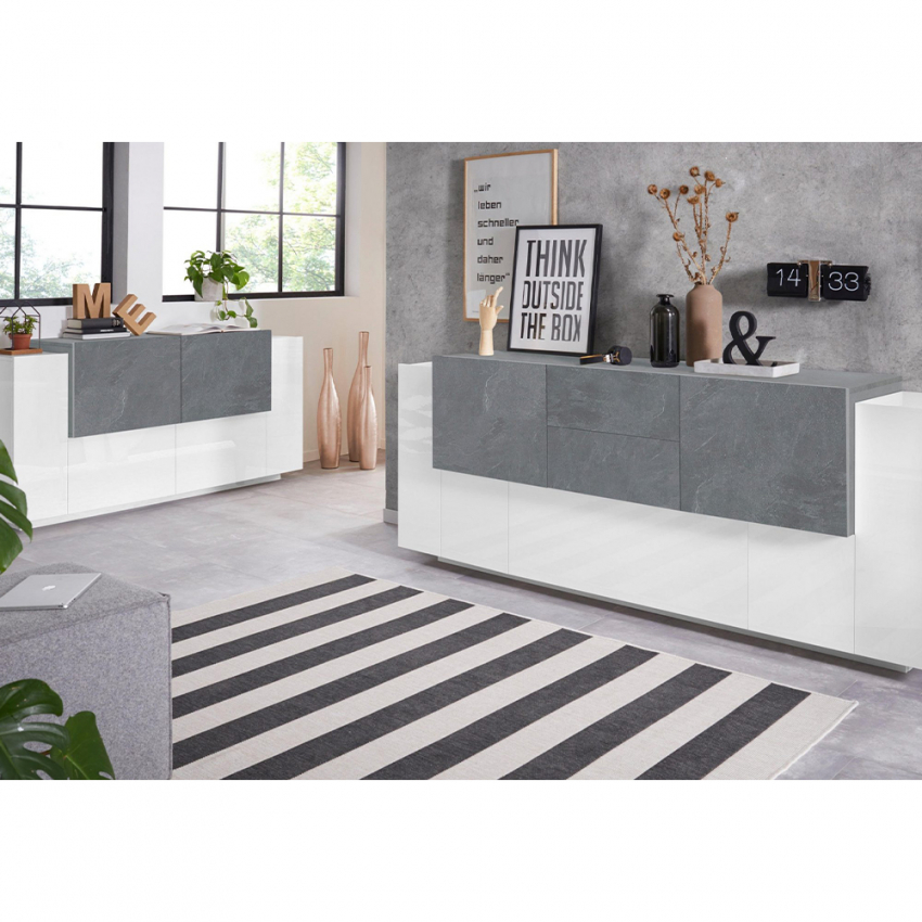 New Coro Home madia credenza soggiorno 160cm 4 cassetto 2 ante sala pranzo