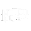 Credenza soggiorno design 200cm bianco lucido legno New Coro Kommode Catalogo