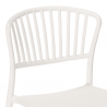 Set 2 sedie design moderno tavolo rotondo nero 80cm Gianum Dark 