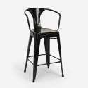 set bar cucina tavolino alto metallo 60x60cm 4 sgabelli bucket 