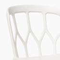 Set 2 sedie design polipropilene tavolo quadrato 70x70cm beige Saiku Caratteristiche