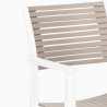 Set tavolo rotondo 80cm beige 2 sedie polipropilene design Fisher Scelta
