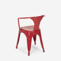 Set tavolino Horeca 70x70cm 2 sedie design industriale Starter Dark 