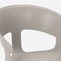 Set 4 sedie design moderno tavolo da pranzo 120x60cm industriale Sixty