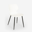 Set tavolo quadrato stile industriale 80x80cm 4 sedie design Sartis Light Acquisto