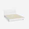 Letto matrimoniale 160x200cm design in legno moderno testata doghe Landeck King Modello