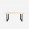 Set 6 sedie design trasparente tavolo da pranzo 180x80cm industriale Vice Costo