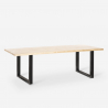Set 8 sedie design trasparente tavolo da pranzo 220x80cm industriale Virgil Caratteristiche