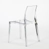 Set 8 sedie design trasparente tavolo da pranzo 220x80cm industriale Virgil Acquisto