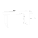 Set 6 poltroncine velluto design tavolo rettangolare 200x80cm Samsara XL1 