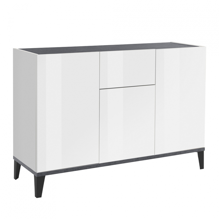 Rachel Report credenza madia 120x40cm ingresso soggiorno 3 ante cassetto