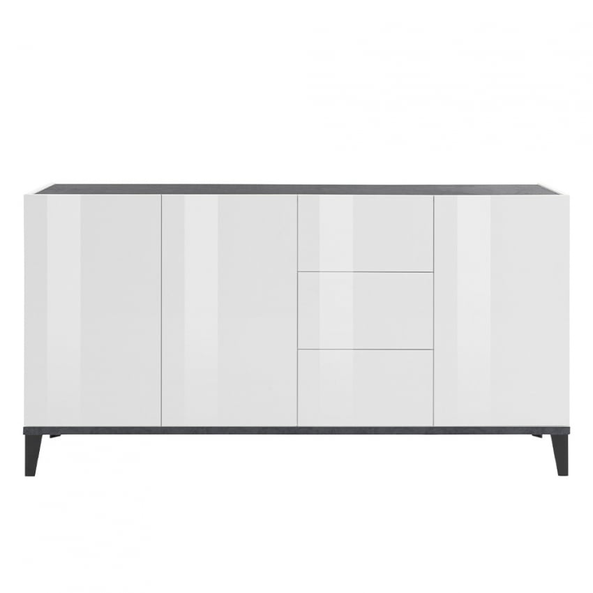 Rebecca Wood credenza madia 160x40cm 3 ante 3 cassetti cucina ingresso