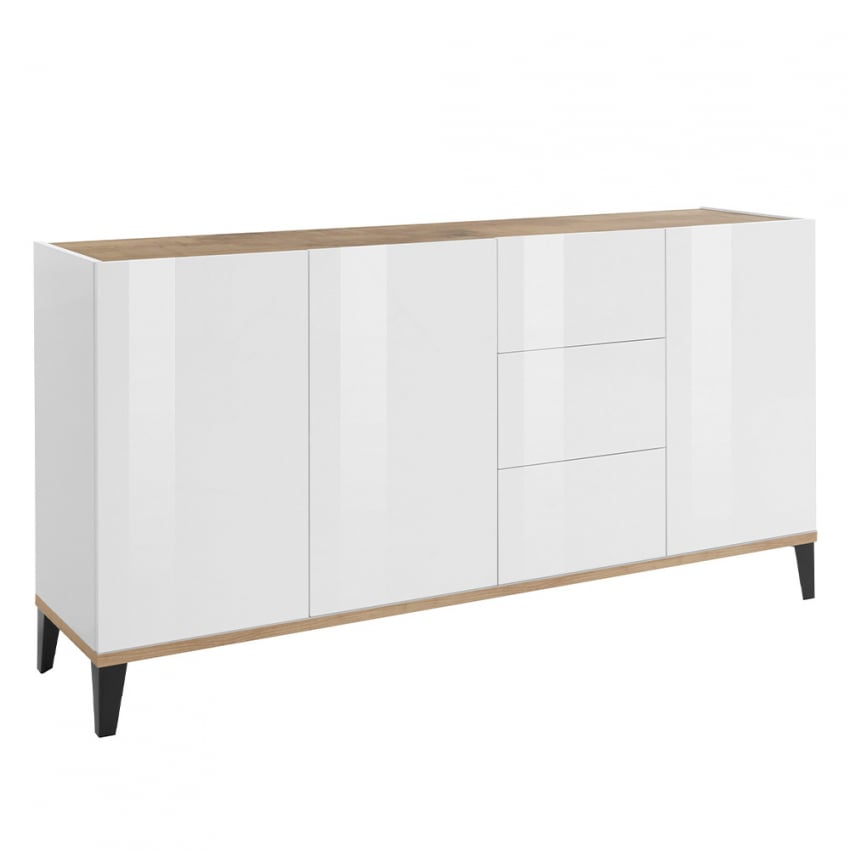 Rebecca Wood credenza madia 160x40cm 3 ante 3 cassetti cucina ingresso