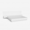 Letto matrimoniale 160x190 cm sollevabile 2 comodini design moderno Schwaz Sconti